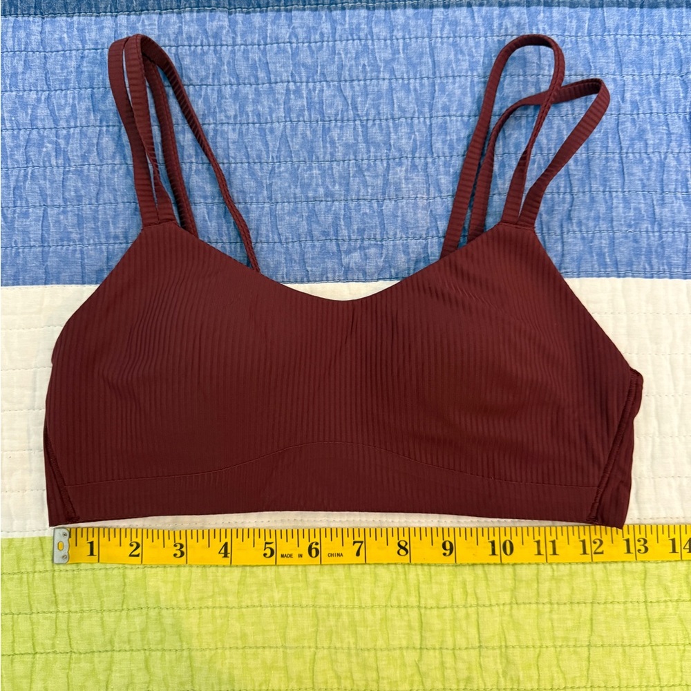 Lululemon - Like a Cloud Ribbed Bra *Light Support, B/C Cup Red Merlot - Picture 3 of 7